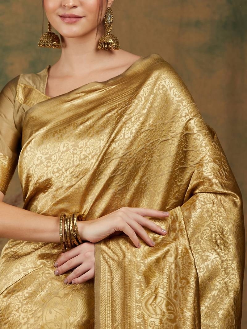 Golden saree